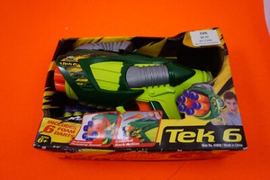 Buzz Bee Toys Air Warriors Tek 6 Foam Dart Gun Automatic Rotating Barrel NICE