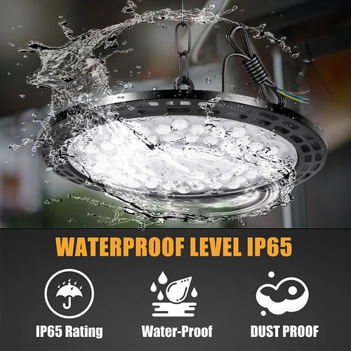 300W UFO LED Hallenbeleuchtung Industrielampe Hochregal Hallenstrahler IP65 - Bild 15 von 19