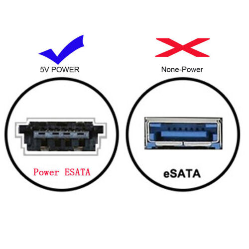 HDD/SSD/ODD eSATAp to USB2.0 Converter USB 3.0 to Power Over eSATA DC5V Adapter - Picture 10 of 10