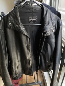 emporio armani jaqueta de couro