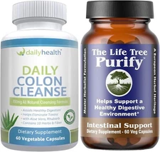 Detox Kit Life Tree Purify Parasite Intestinal Support & Daily Colon Cleanse