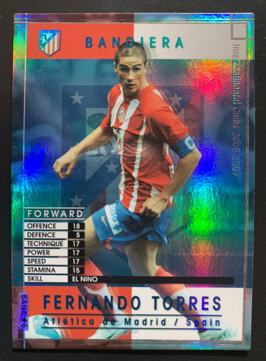 2006-07 Panini WCCF Bandiera Fernando Torres Atletico Madrid rare