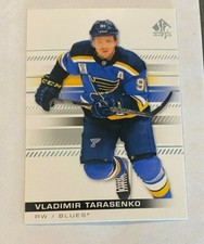 2019-20 SP Authentic #82 Vladimir Tarasenko St Louis Blues