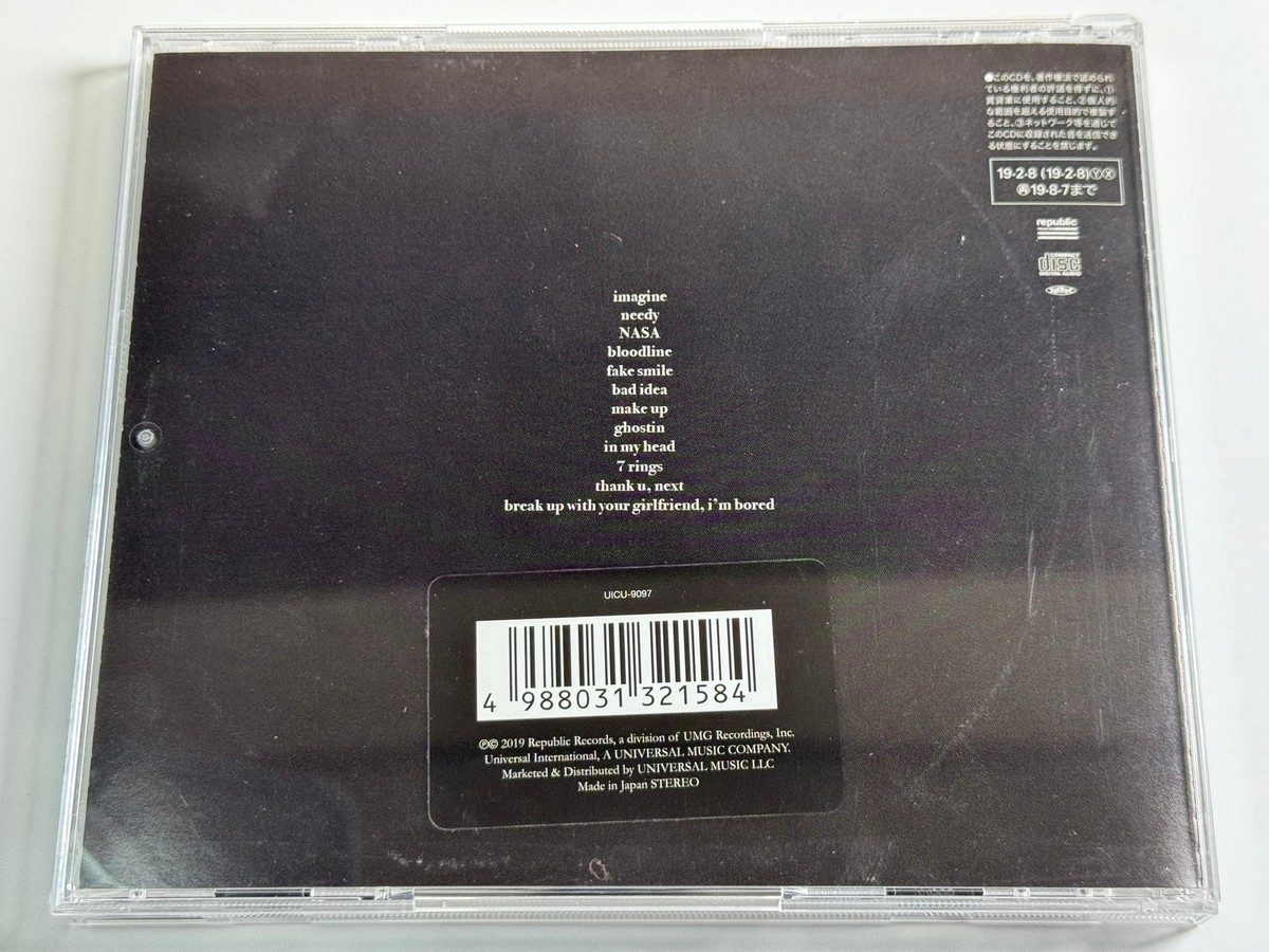 Ariana Grande Thank U, Next Japan Import UICU-9097 | eBay