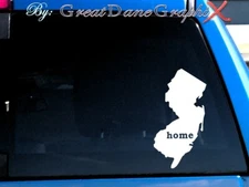 New Jersey Home, Heart, Native, Roots, Proud, State - Vinyl Decal Sticker 