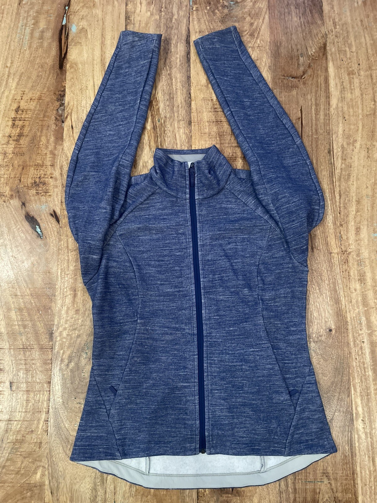 Giacca donna Arc'teryx XSmall misto lana blu + zip intera