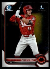 2022 Bowman Draft #BDC-13 Justin Boyd Chrome Card Cincinnati Reds