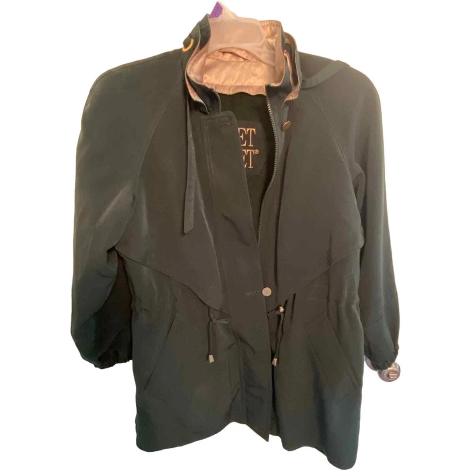 FLEET STREET Jacket Womens Medium Petite Full Zipper Front All Weather lined - Image 2 of 4