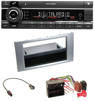 Kienzle Bluetooth MP3 USB DAB Car Stereo for Ford Kuga Fusion Transit 05-12 Silver
