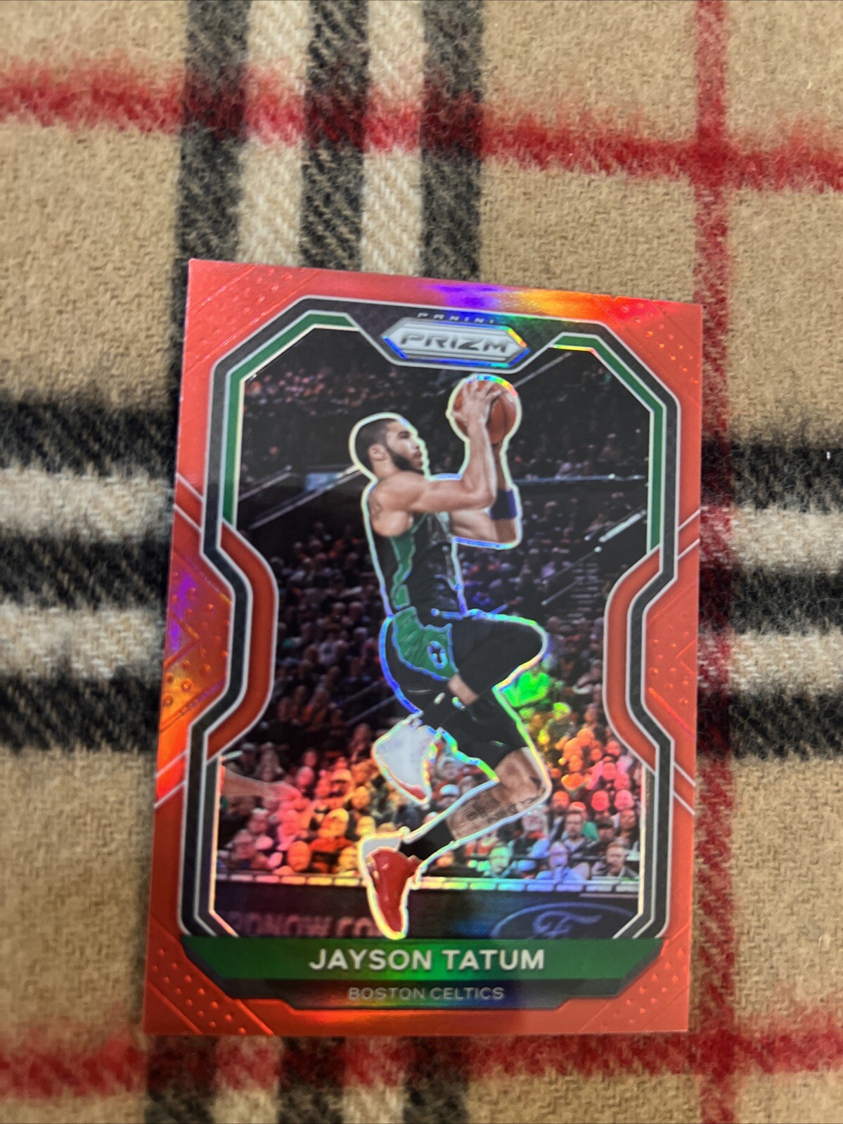 2020-21 Panini Prizm Jayson Tatum Red 92/299 #119