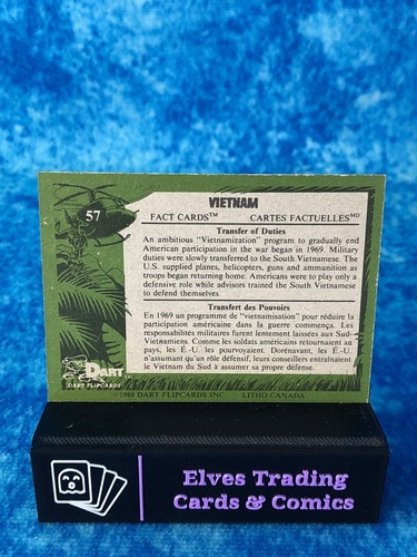 Vietnam Fact Cards SINGLE Non-Sport Trading card by Dart FlipCards 1988 - Picture 112 of 128