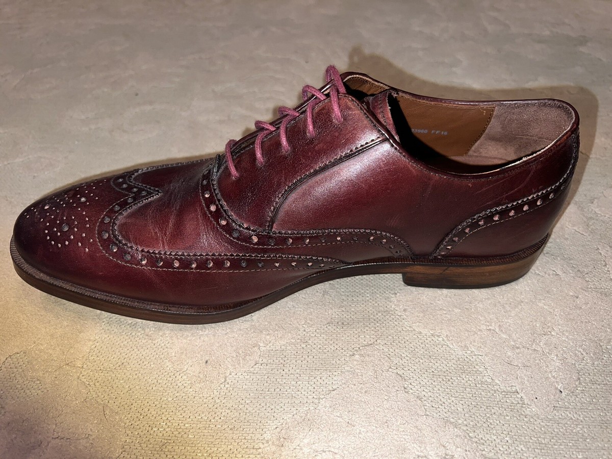 Cole‎ Haan Grand 360 C34122 Burgundy Leather Wingtip Oxford Shoes Mens 12M OG-RMSTD-WINGTIP-OX_e_A_C39600  main image 3