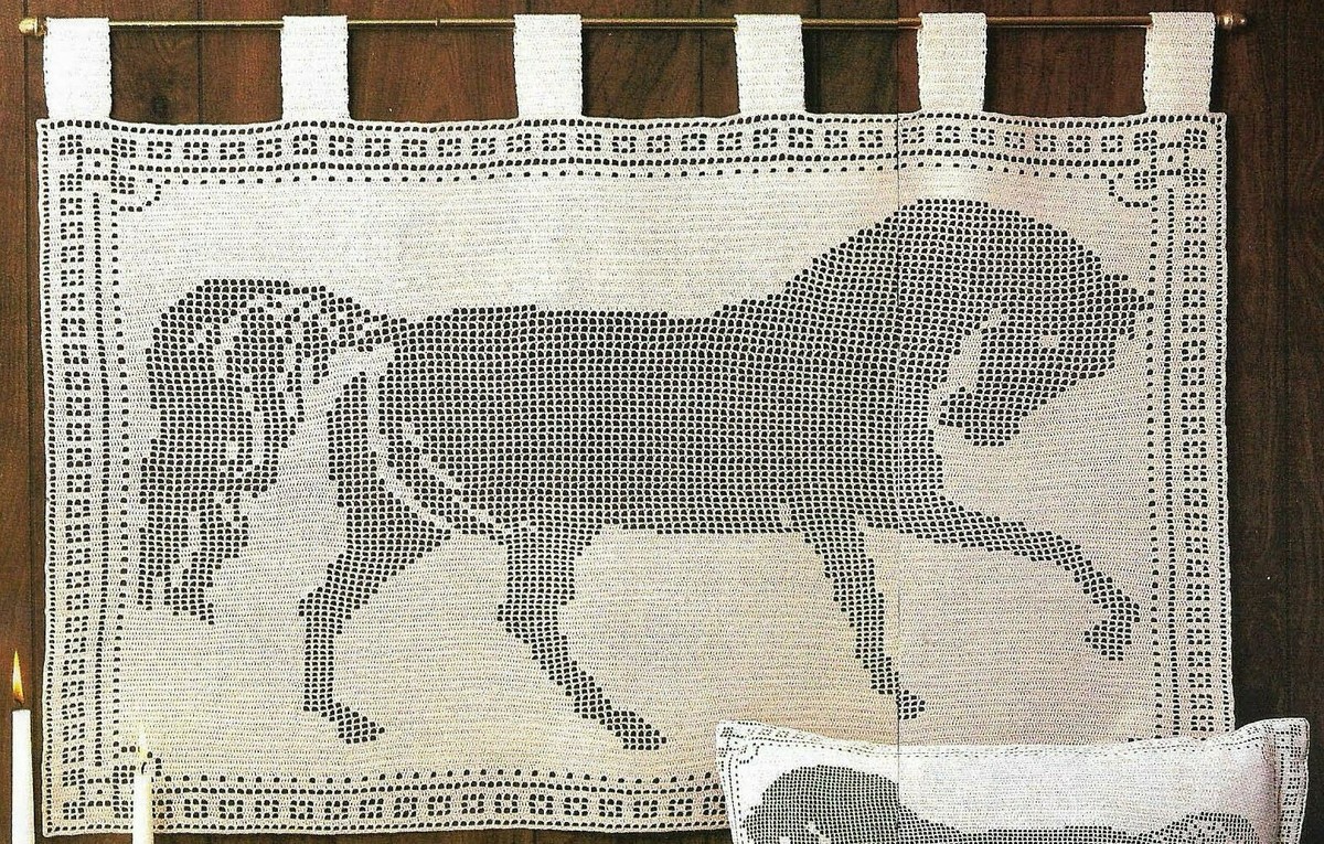 Filet Crochet Horse Pattern