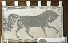 HORSE WALL HANGING HOME DECOR DIGEST SIZE CROCHET PATTERN INSTRUCTIONS