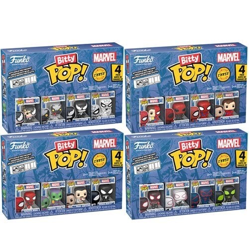 SPIDER-MAN Funko Bitty Pop! Complete set with Chases SEALED BOXES - Picture 2 of 2
