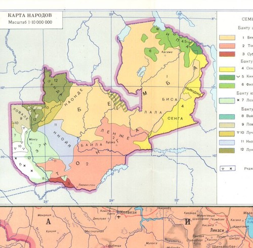 ZAMBIA. Mapa de referencia soviético vintage, escala 1: 2 000 000, edición 1978 - Imagen 7 de 7