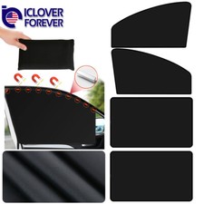 4x Magnetic Car Side Window Sun Shade Cover Front Rear Baby Blackout Curtain UV
