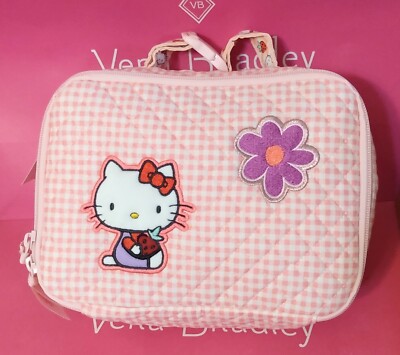 hello kitty gingham backpack vera bradley and Friends x Small Banbury (Floral) checkered accessory features Hello Kitty’s adorable face in cuddly plush and embroidered detail Vera Bradley x Hello kitty