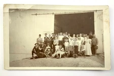 RPPC Real Photo Post Cards Portrait Large Gathering Celebration Families 551B