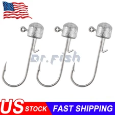 25/50pcs Ned Rig Jig Head Fishing Mushroom Jig 1/16oz-1/4oz Bass Jig Lead Heads