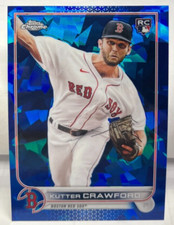 Kutter Crawford 2022 Topps Chrome Sapphire Edition RC #645 SP - BOSTON RED SOX