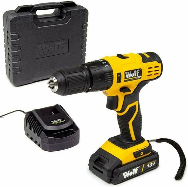 Wolf 18V Cordless Combi Drill with 