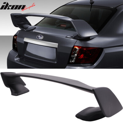 Fits 08-14 Subaru Impreza WRX STI Style Rear Trunk Spoiler Wing Unpainted 3PCS