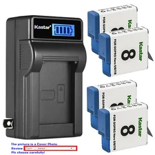 Kastar Battery LCD Wall Charger for GoPro AHDBT-801 AJBAT-001 GoPro HERO 8 7 6 5