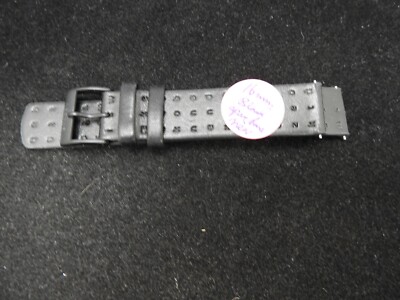 New SKAGEN WATCH Black Leather BAND 16 MM Spring Bars