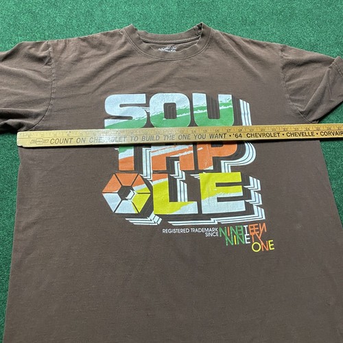 Vintage Southpole Shirt Mens XL Brown Y2K Grunge Emo Punk Tee - Picture 6 of 7