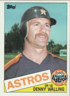 FREE SHIPPING-MINT-1985 (ASTROS) Topps #382 Denny Walling PLUS BONUS CARDS