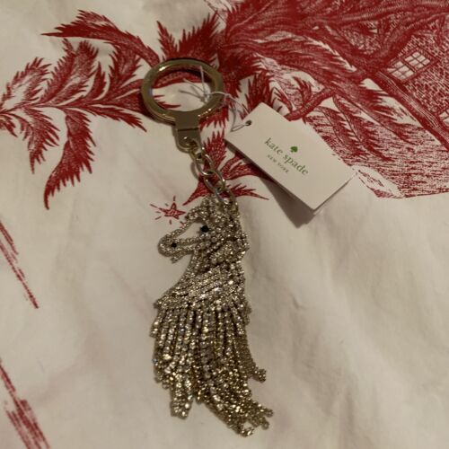 Cute Kitten Cat Bling Keychain With Rhinestones - Sparkly Handbag Charm For Pet Lovers (Red) - View #3
