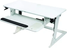 3M Precision Standing Computer Desk, White 7100218387