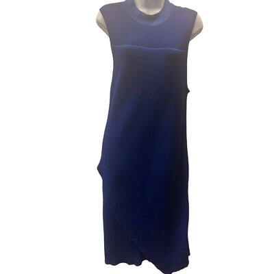 Bar III dress Navy ribbed knit fitted dress XL mock turtleneck sleeveless |  eBay