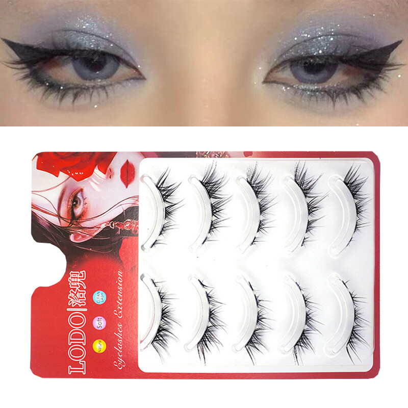 5Pairs Manga Lashes Fox Eye False Eyelashes Cat Eye Lashes Anime Eyelashes  US