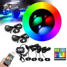 CCIYU Firebug 4 Pod RGB LED Rock Lights for Truck & Jeep RGB Rock Light Off Road