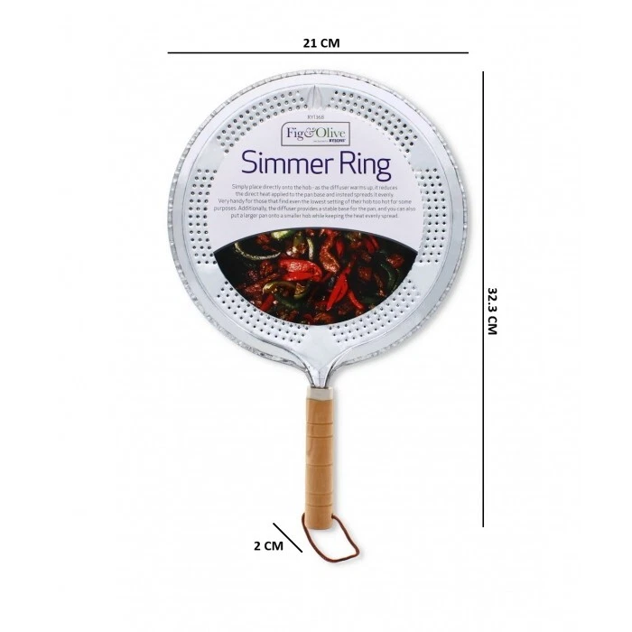 SIMMER RING PAN MAT HOB TAGINE HEAT DIFFUSER FOR GAS ELECTRIC COOKERS STOVE 21cm - Image 4 of 4