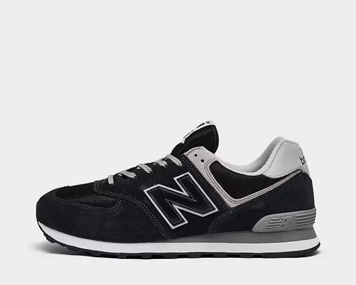 New Balance 574 Black Suede Men s Sneakers
