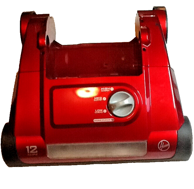 HOOVER VACUUM BASE HOUSING W / WHEELS (GENTLY USED)(RED) UH71012