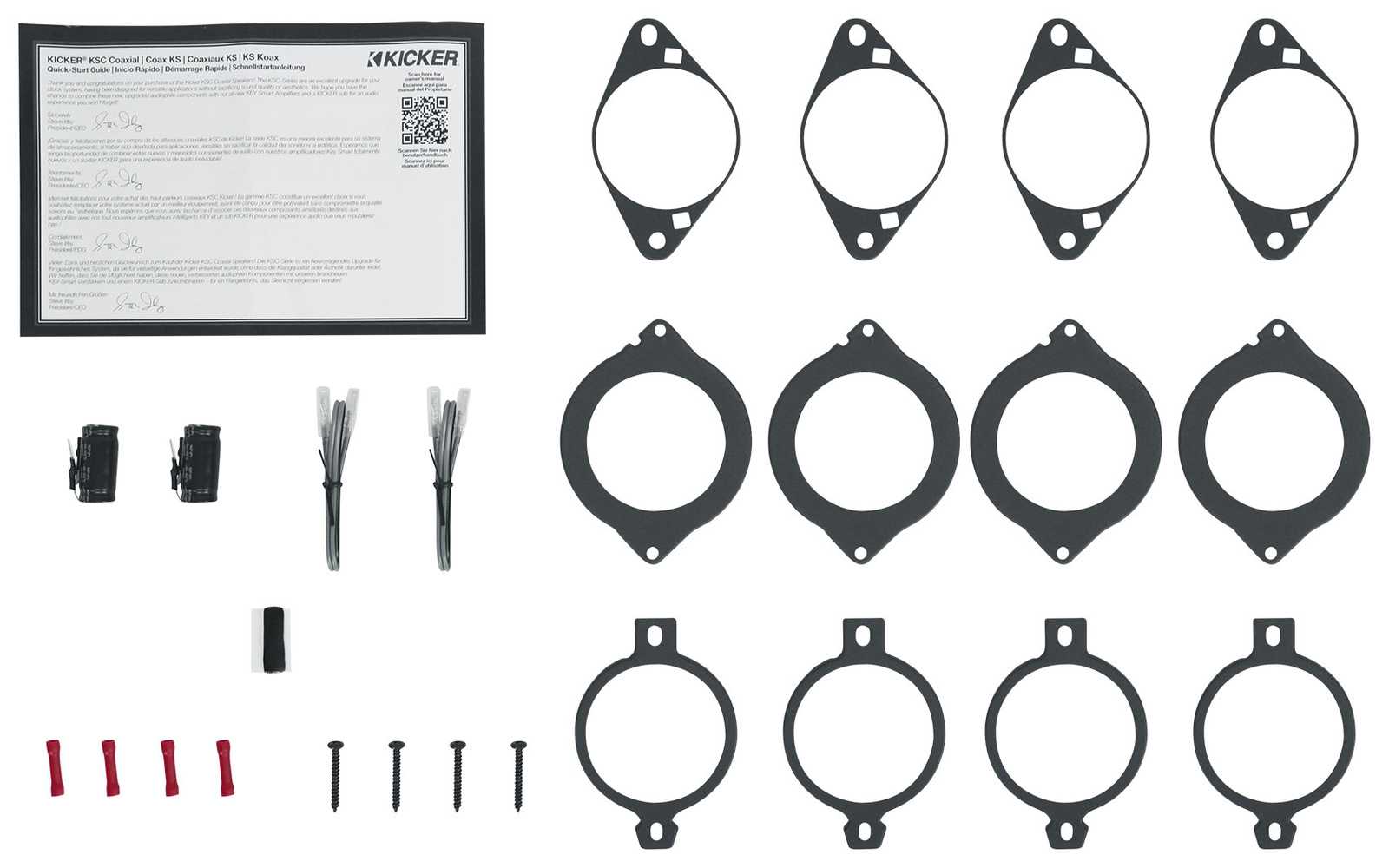 2 Среднихтвитера Kicker 51KSC2704 KSC270 275 Подходят для GMChryslerSubaruJeepToyota