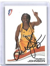 2007 Rittenhouse AUTO WNBA #25 TEMEKA JOHNSON LOS ANGELES SPARKS