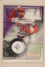 2019 Topps Tribute Raisel Igesias Stamp of Approval Relic Purple Reds #35/50