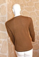 Pull Dégriffé En Cachemire Marron Chocolat - Taille 46/48 - Très Bon état