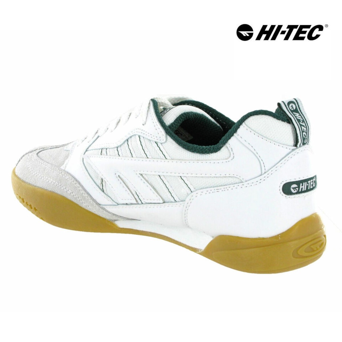 Hi Tec Squash Classic White Non Marking Sole Sports Shoes Court Trainers