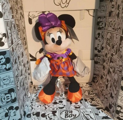 Disney Store Minnie Mouse Halloween kleines Stofftier 2021 NEU