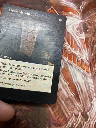 Grim Monolith x 1 Hand Painted Magic the Gathering MTG Card World Championship - Picture 3 of 5