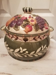Certified International Pamela Gladding La Toscana tureen canister ... Certified International Pamela Gladding La Toscana tureen canister ...