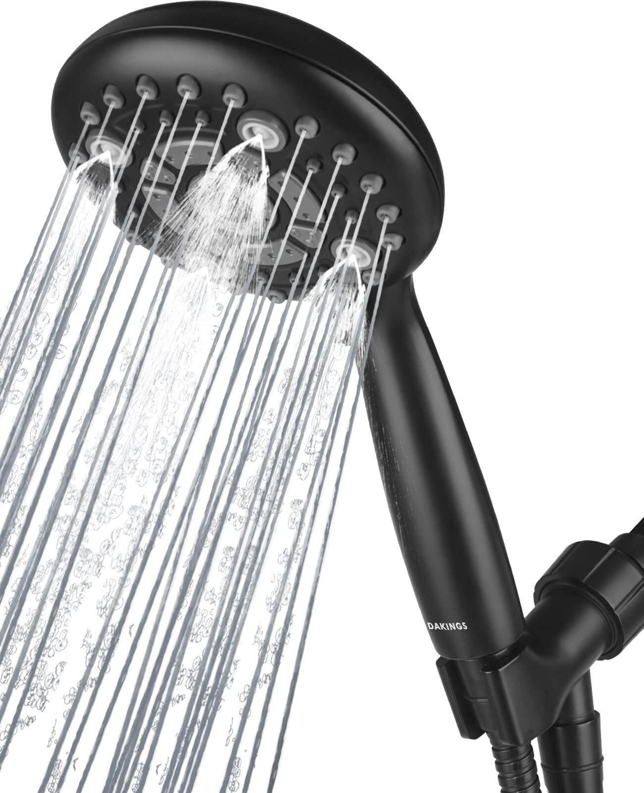 6 Spray Modes High Pressure Handheld Showerhead Set Upgraded 5 Inches Shower ...