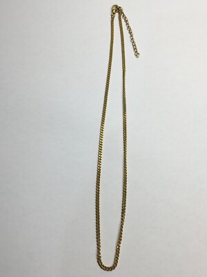 Collier Ancien Plaqué Or – Pendentif Feuille Avec Pierres, Chaîne Dorée, Vintage