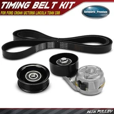 3x Serpentine Belt Drive Component Kit for Ford Crown Victoria Lincoln Town Car
